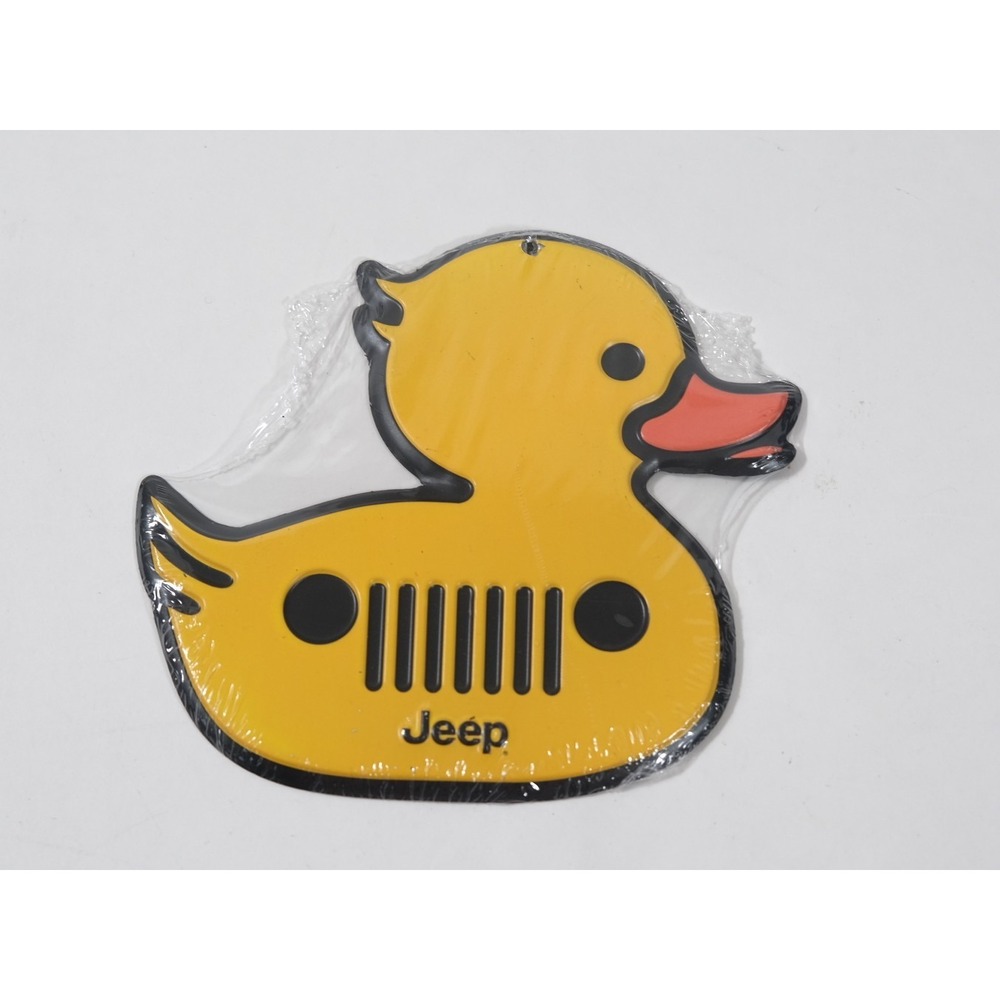 Jeep Sign Yellow Duck Metal Wall Decoration Grille Logo 2436301 New